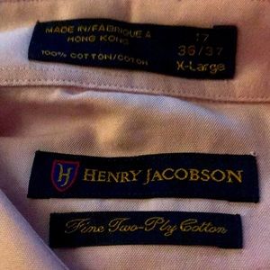 NWOT Henry Jacobson Men’s Button Down Shirt
